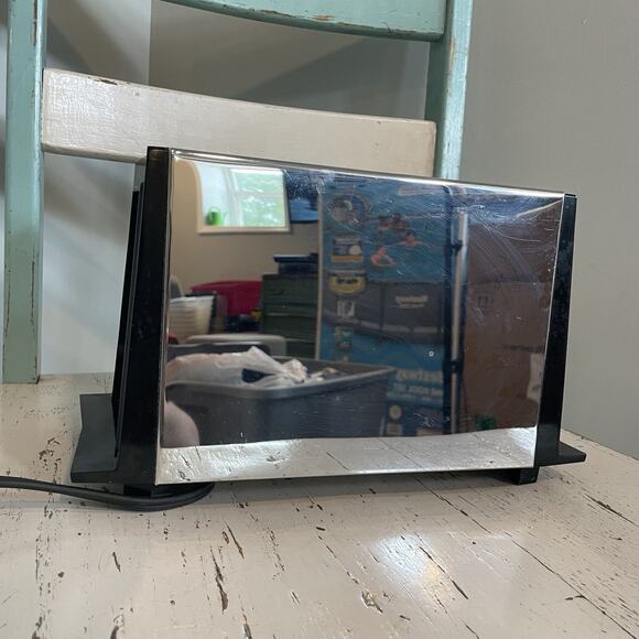 Vintage Montclair Electronic Toaster 2 Slice Chrome Wood Panel Works 52-263-6 - Picture 4 of 9